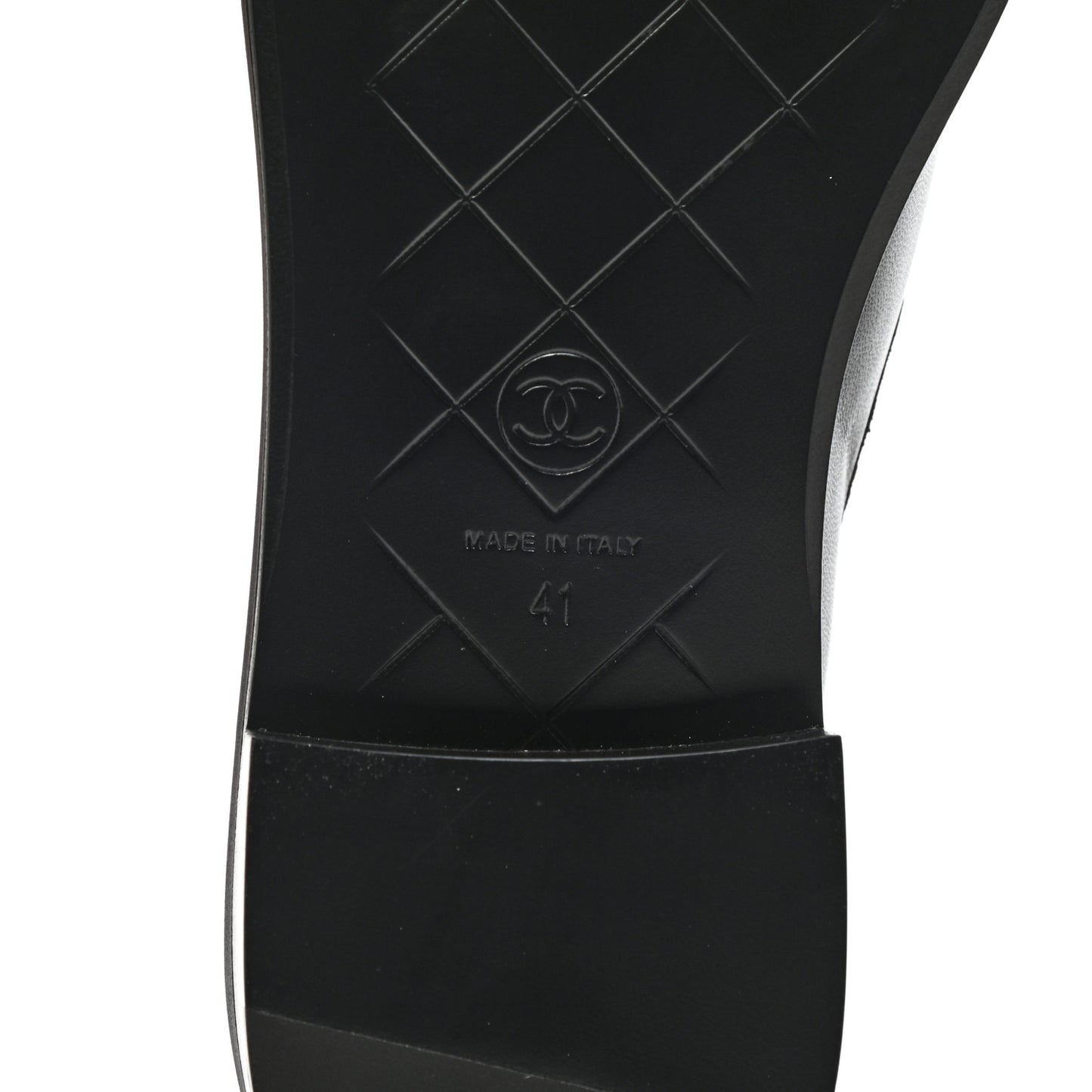Lambskin Quilted CC Turnlock Loafers 41 Black