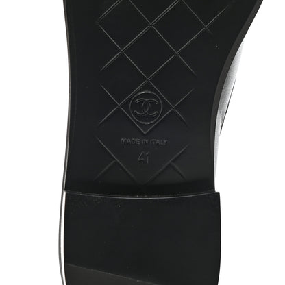 Chanel Lambskin Quilted CC Turnlock Loafers 41 Black 6 of 9