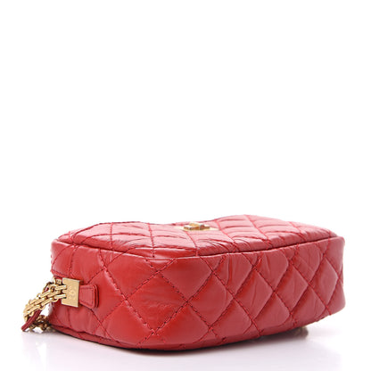 Chanel Aged Calfskin Quilted Mini Reissue Camera Case Red 4 of 10