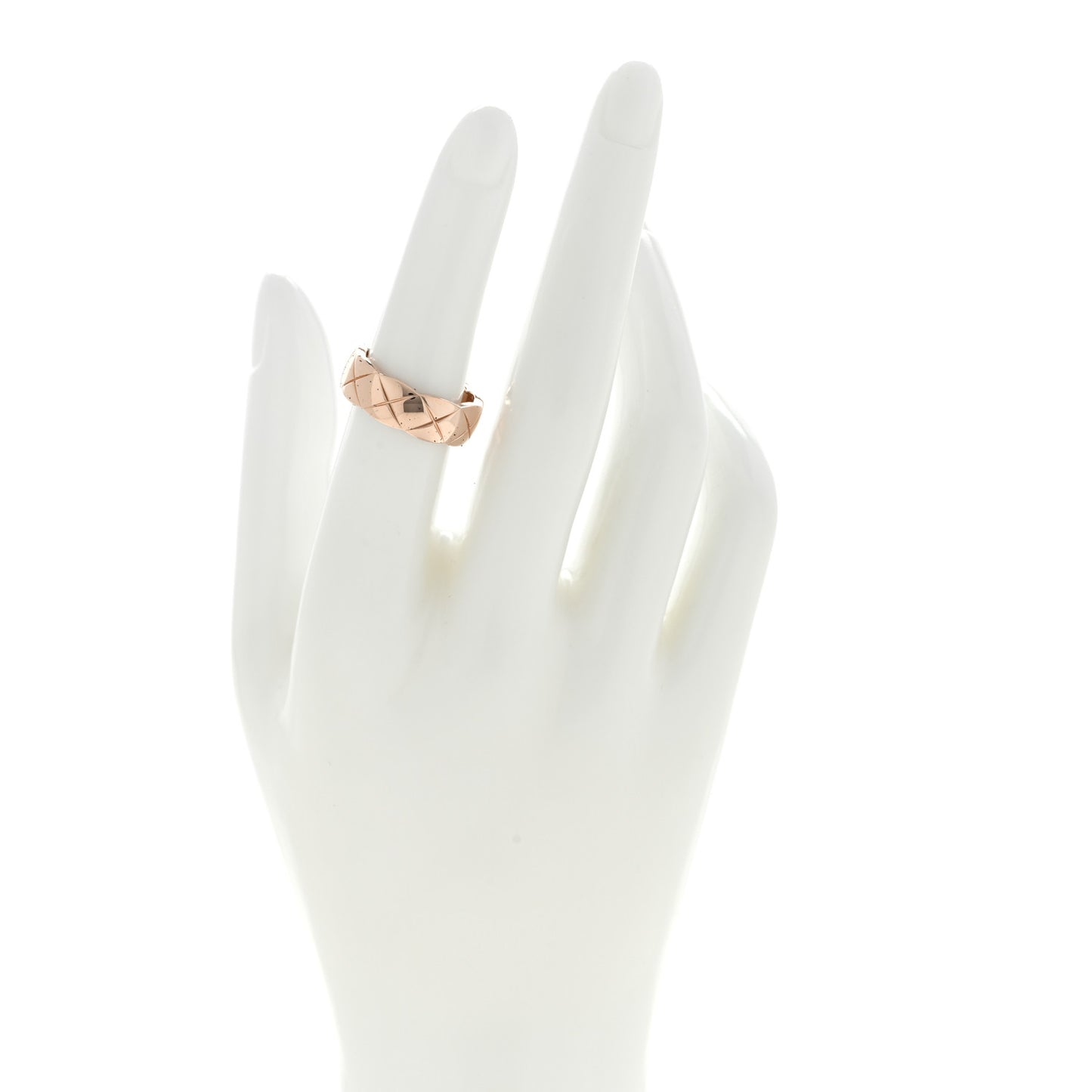 18K Beige Gold Small Coco Crush Ring 52 6