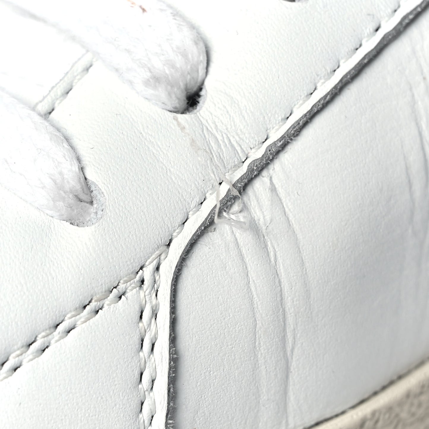 Calfskin Embroidered Court Classic Sneakers 39 White Black