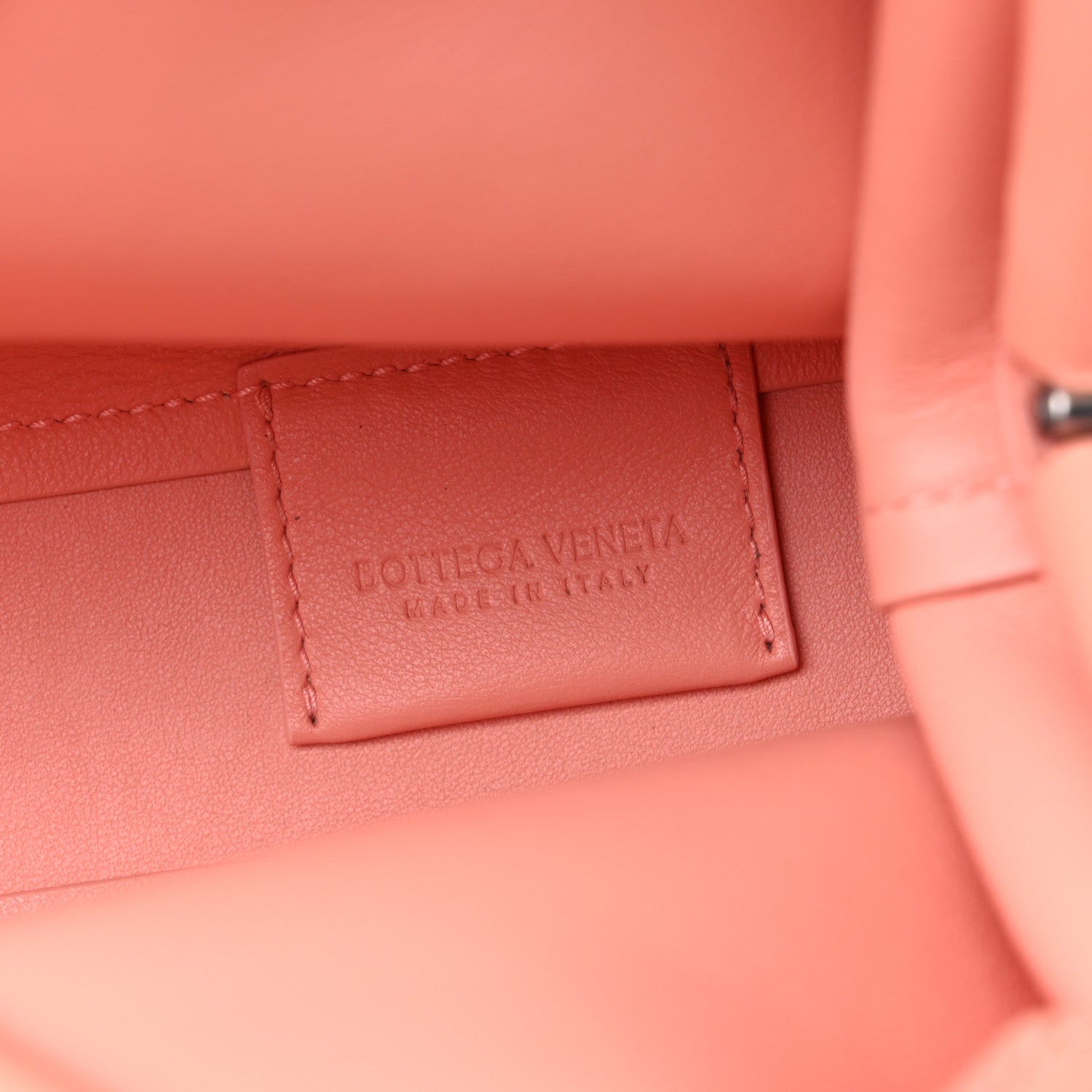 Bottega Veneta Calfskin Small The Point Triangle Bag Peachy 6 of 9