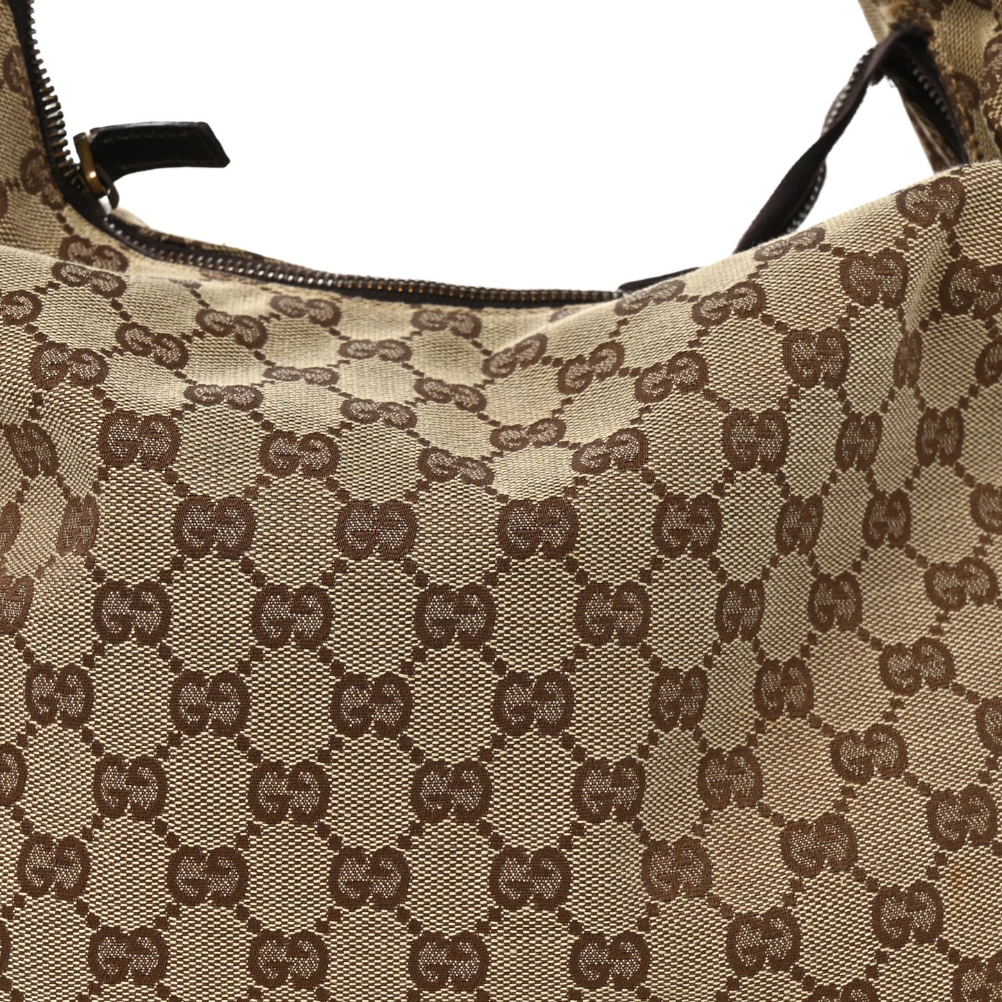 Monogram Medium Horsebit Chain Hobo Dark Brown