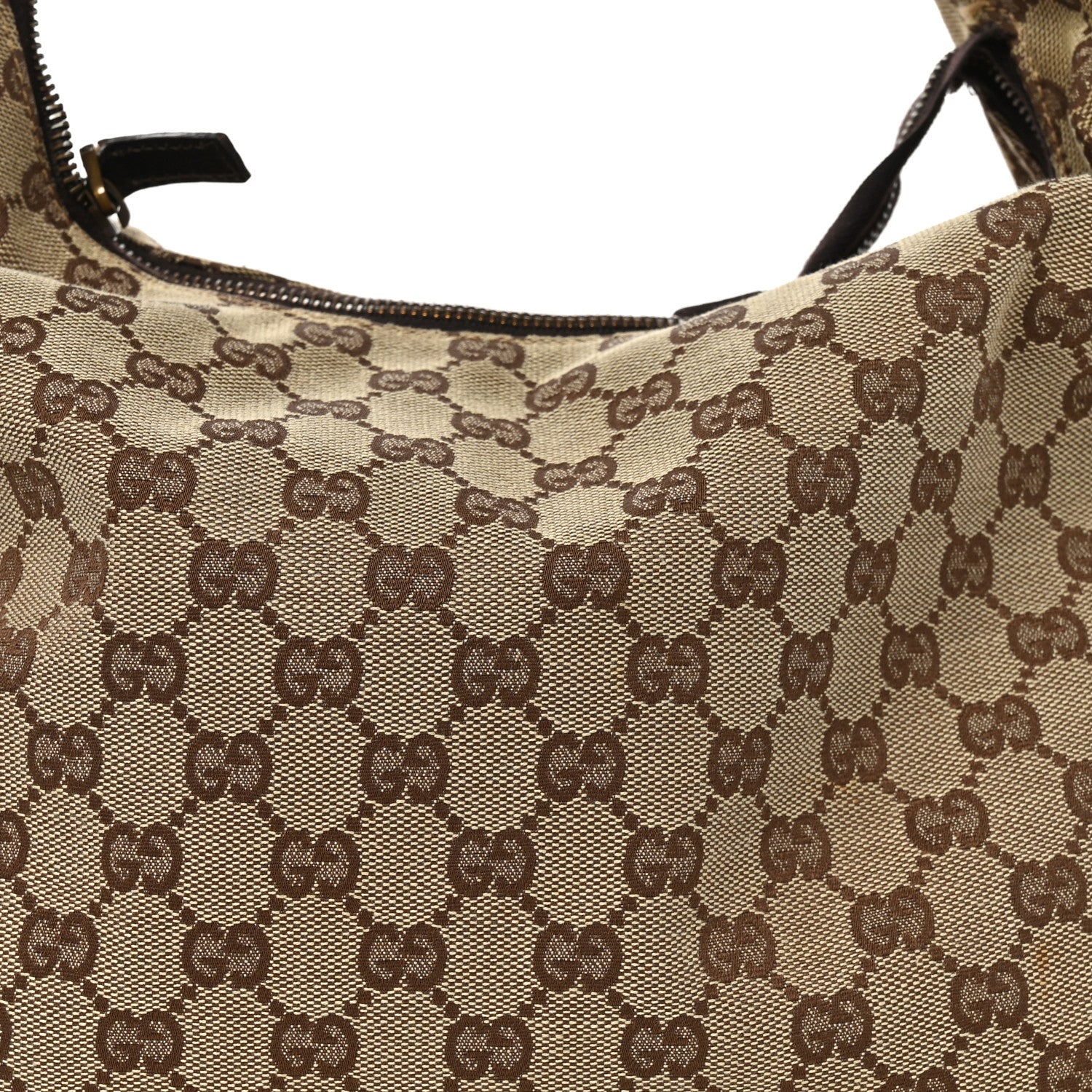 Gucci Monogram Medium Horsebit Chain Hobo Dark Brown 8 of 13