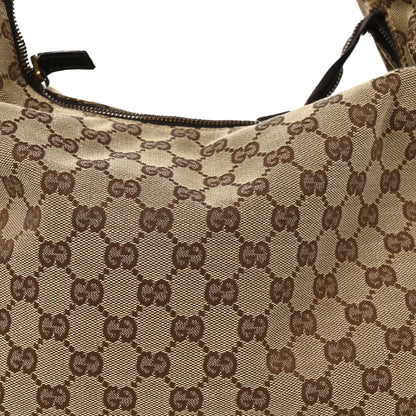 Gucci Monogram Medium Horsebit Chain Hobo Dark Brown 8 of 13