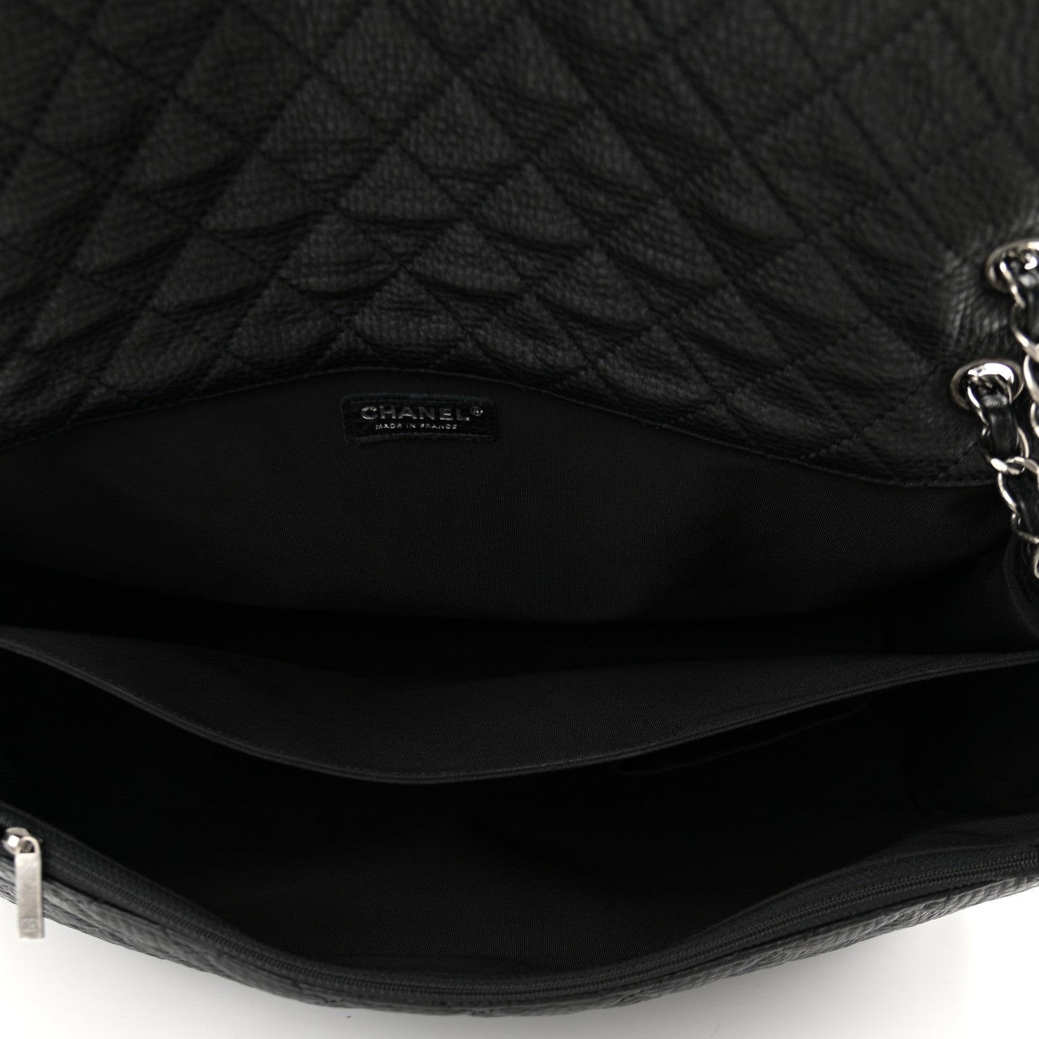 Chanel Calfskin Quilted XXL Travel Flap Bag Black 5 of 11