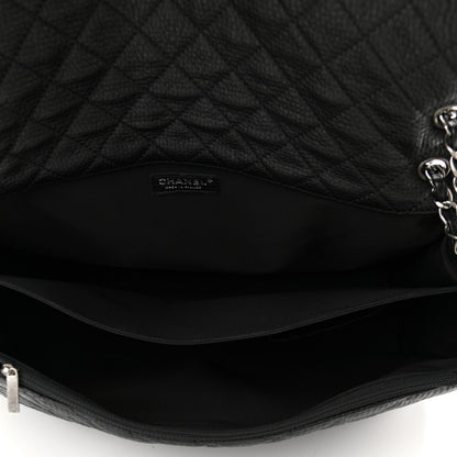 Chanel Calfskin Quilted XXL Travel Flap Bag Black 5 of 11