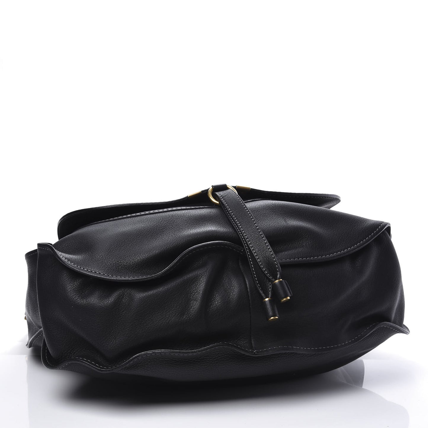 Calfskin Large Marcie Hobo Black