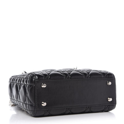 Christian Dior Lambskin Cannage Mini Lady Dior Black 4 of 9