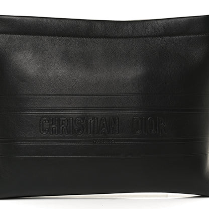 Christian Dior Calfskin Medium Diordouble Zip Pouch Black 9 of 14