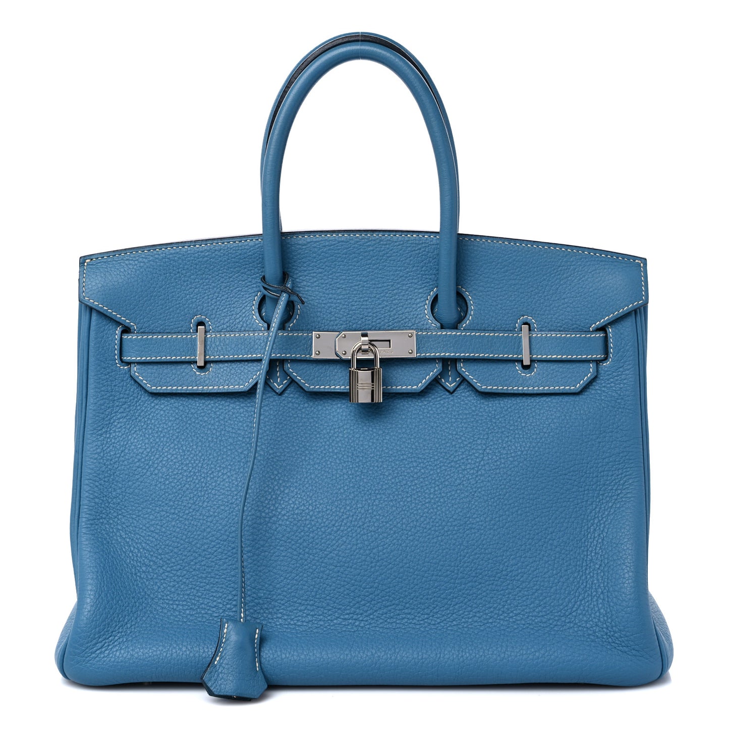 Taurillon Clemence Birkin 35 Blue Jean