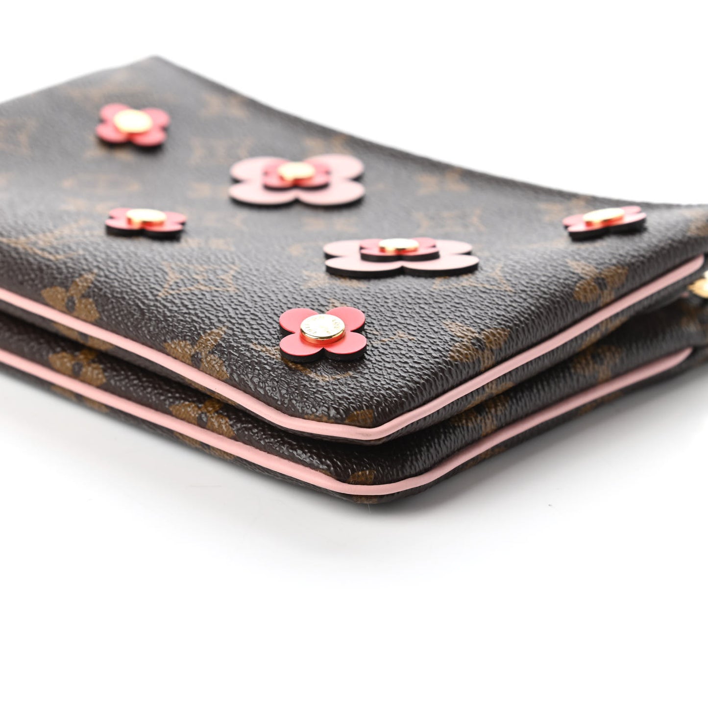 Monogram Blooming Flowers Double Zip Pochette
