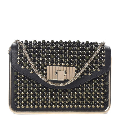 Chloe Beaded Small Sally Flap Bag Black 1 of 8