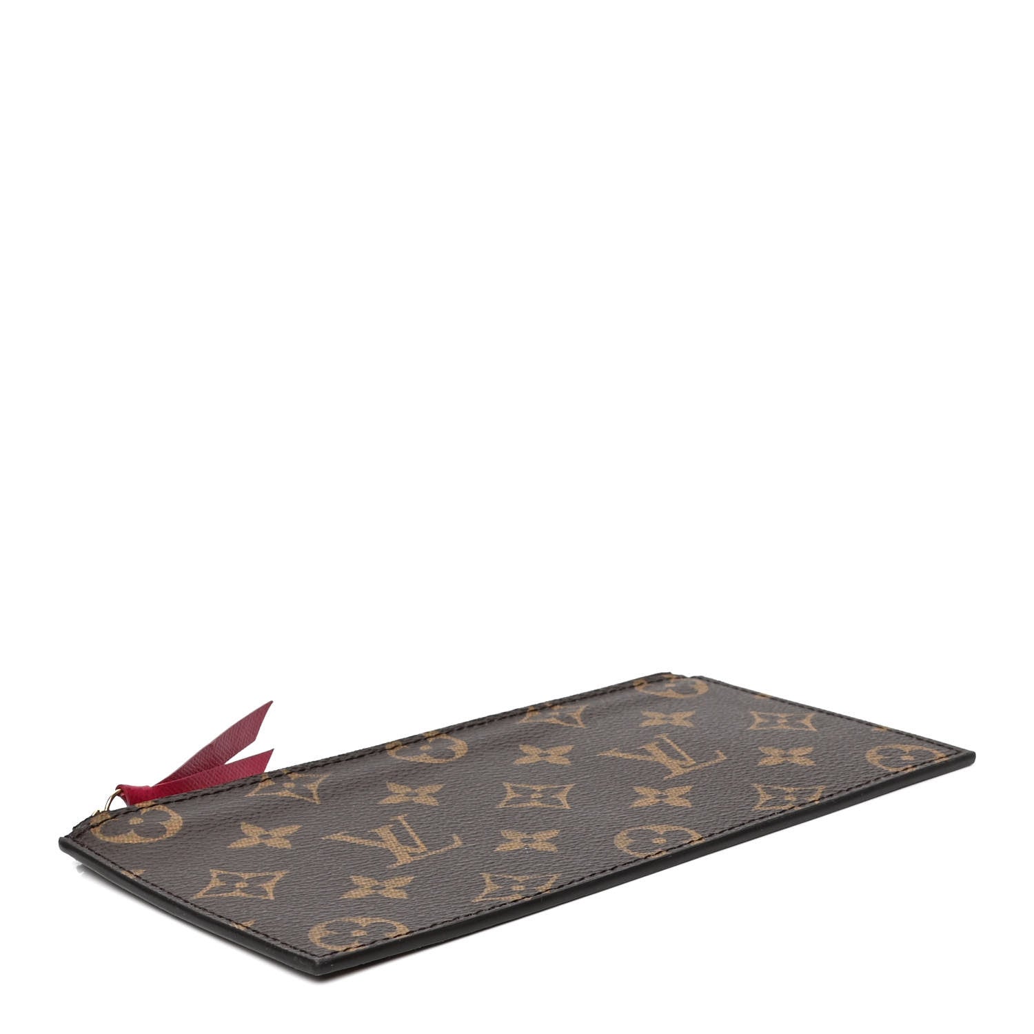Louis Vuitton Monogram Felicie Chain Wallet Zippered Insert Fuchsia 3 of 4