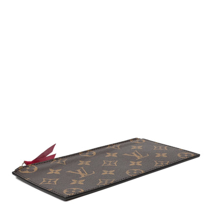 Louis Vuitton Monogram Felicie Chain Wallet Zippered Insert Fuchsia 3 of 4