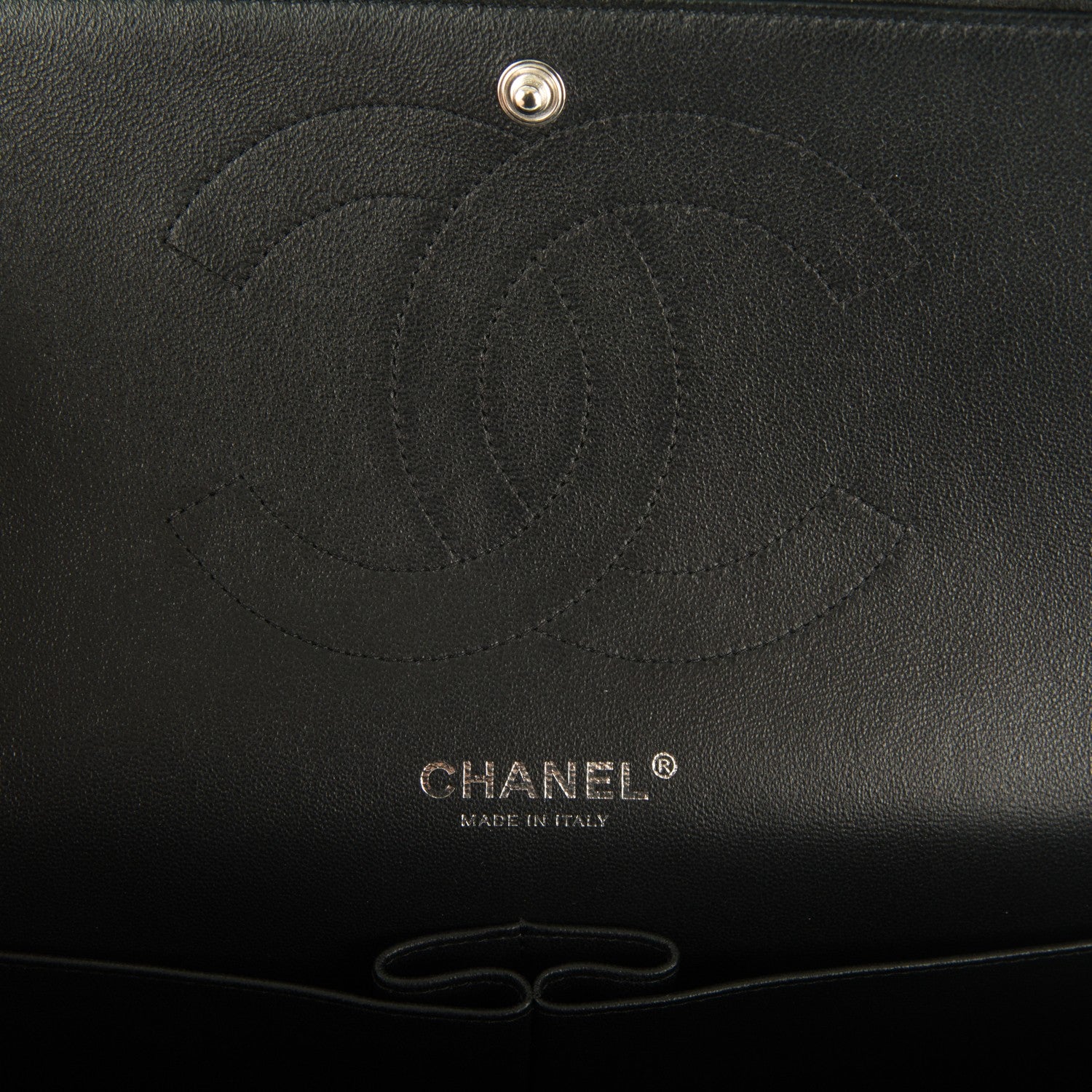 Chanel Crumpled Calfskin Quilted Jumbo Double Flap So Black 7 of 8