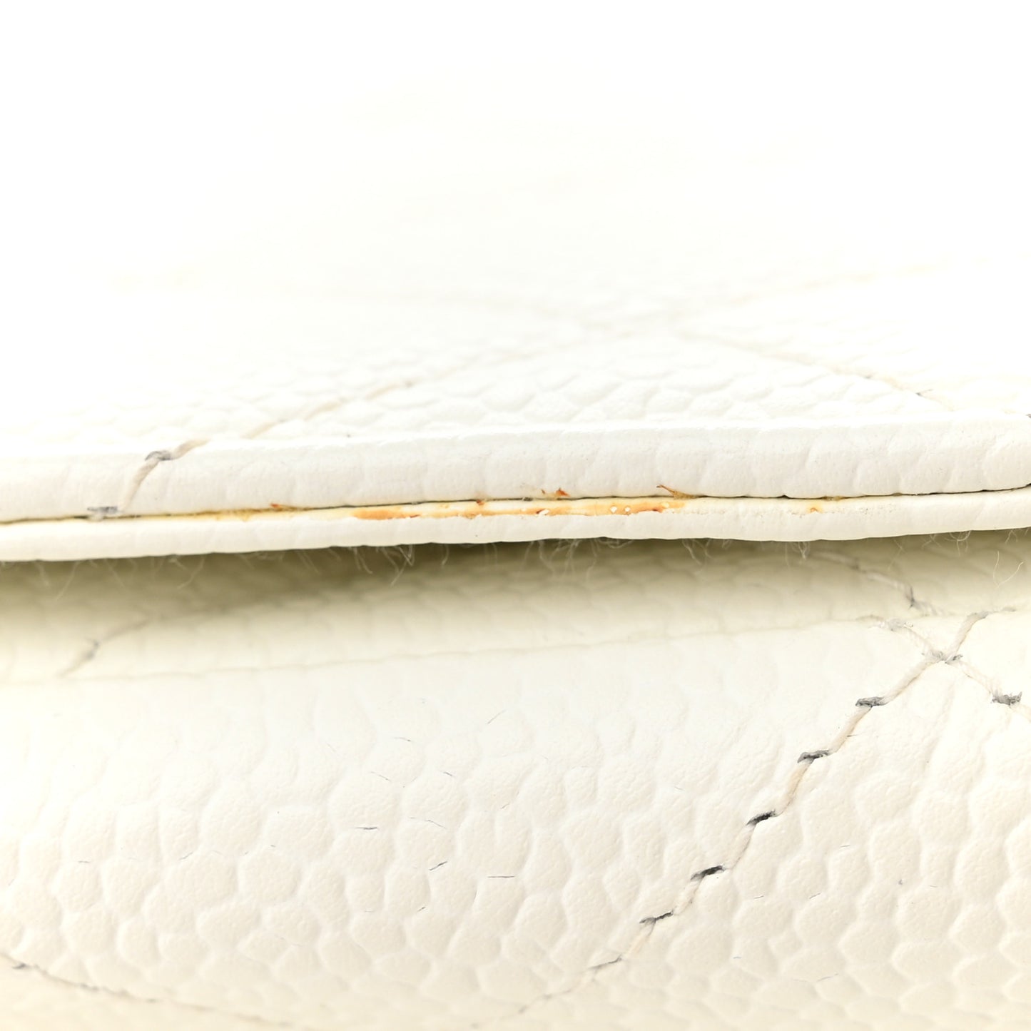 Caviar Quilted Jumbo Single Flap White