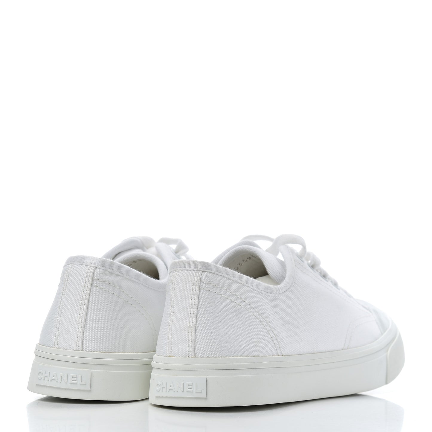 Fabric Low Top Sneakers 42 White