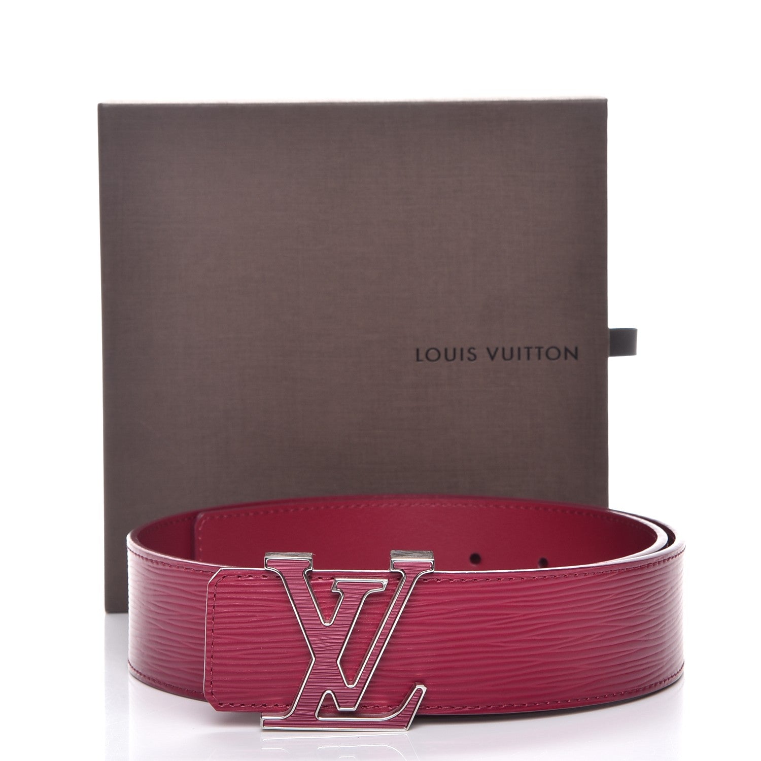 Louis Vuitton Epi LV Initiales Belt 75 30 Fuchsia 8 of 8