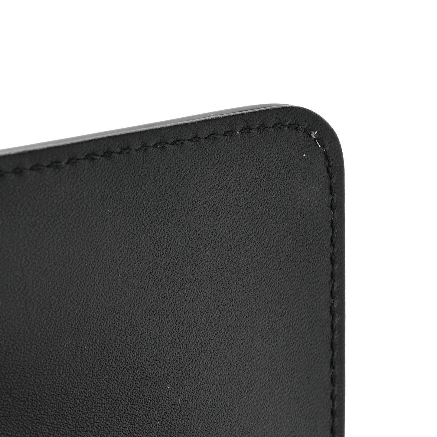Shiny Calfskin Triomphe Chain Box Bag Black
