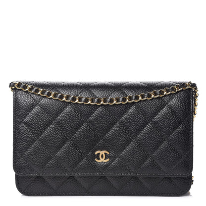 Chanel Caviar Quilted Wallet On Chain WOC Black 1 of 11