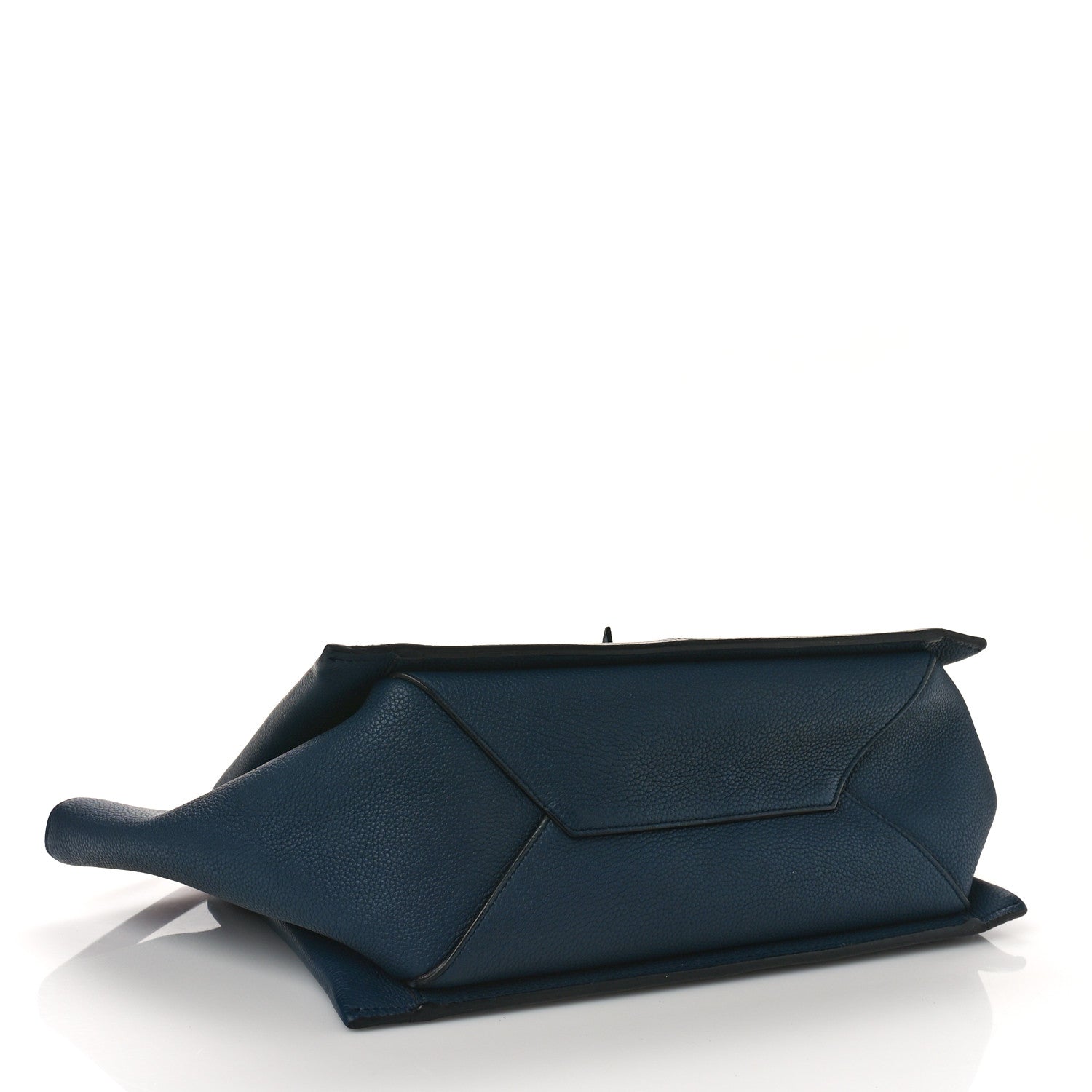 Celine Baby Grained Calfskin Small Tri-Fold Bag Steel Blue 4 of 12