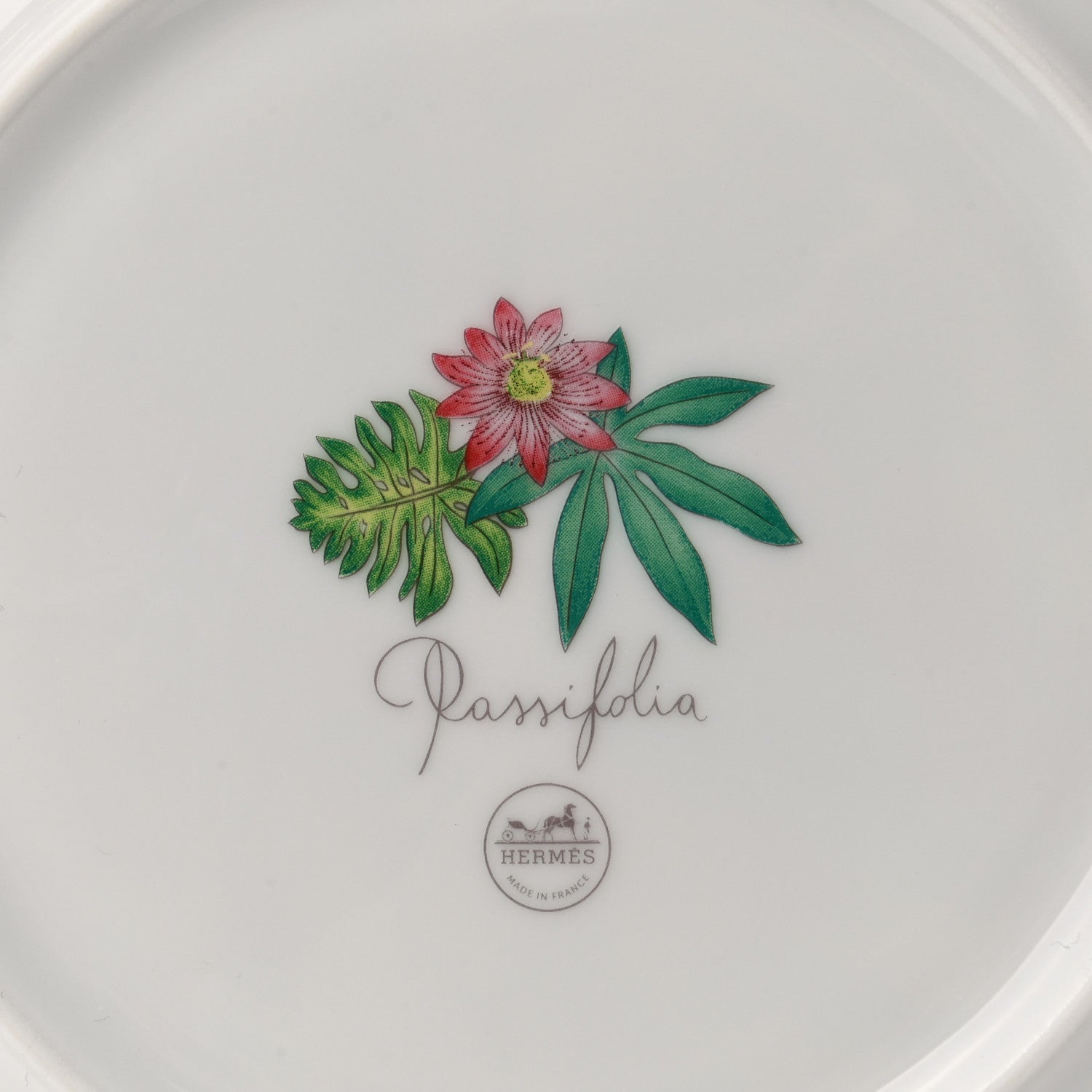 Hermes Porcelain Passifolia Dessert Plate N°1 Set of 2 5 of 8
