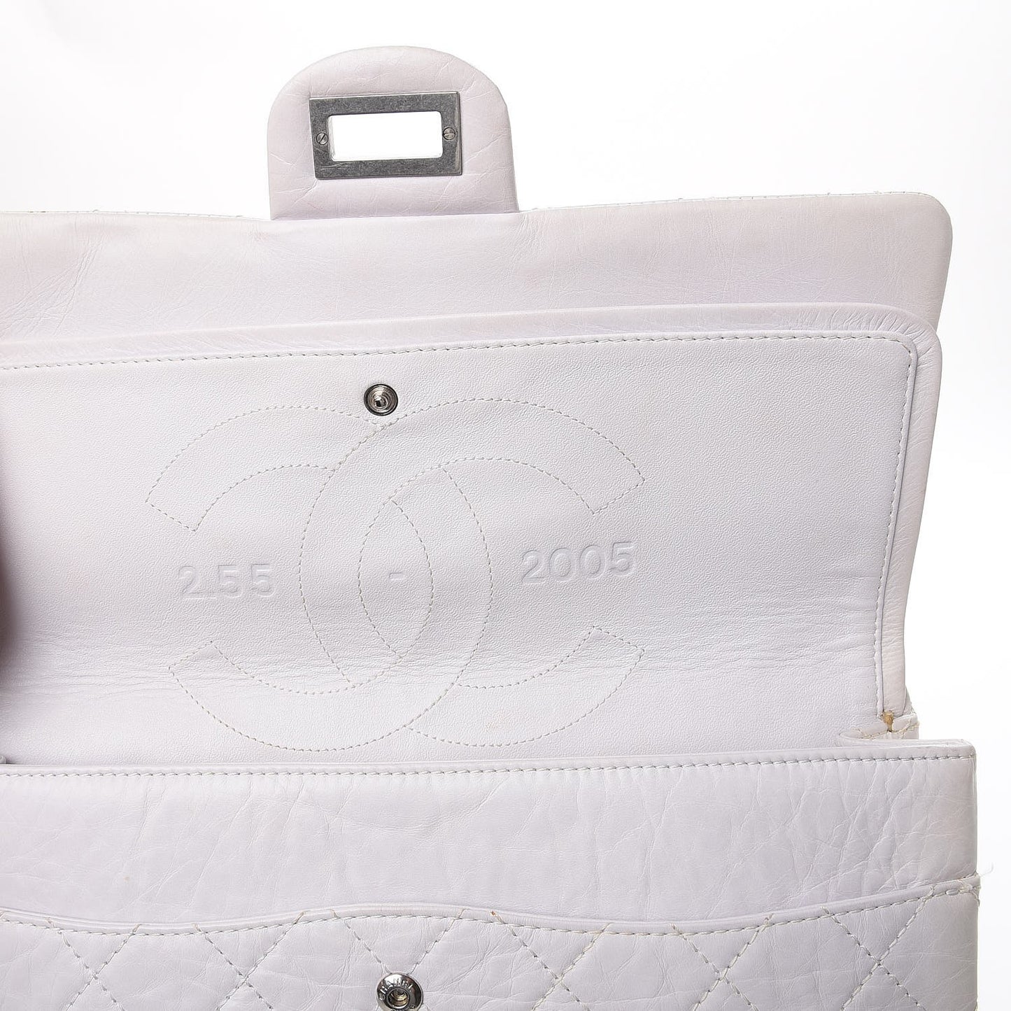 Aged Calfskin 50th Anniversary 2.55 Reissue 227 White