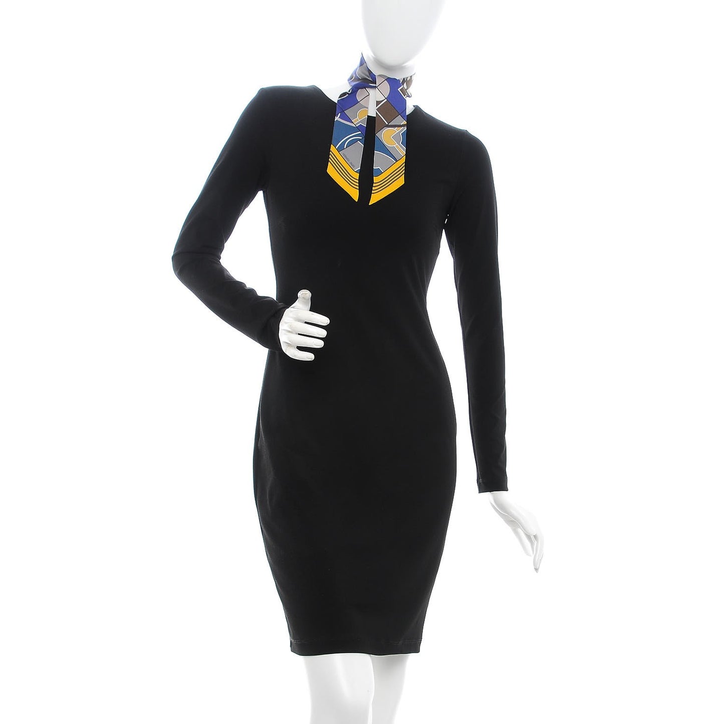 Silk Sport Twilly Jaune D’Or Bleu Nuit Brun