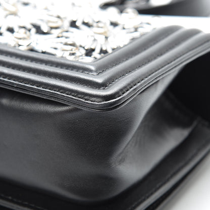 Chanel Lambskin Satin LED Metal Small Boy Flap Black 12 of 19