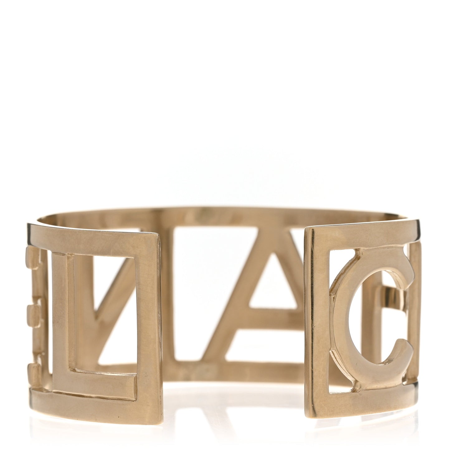 Metal Logo Cuff Gold