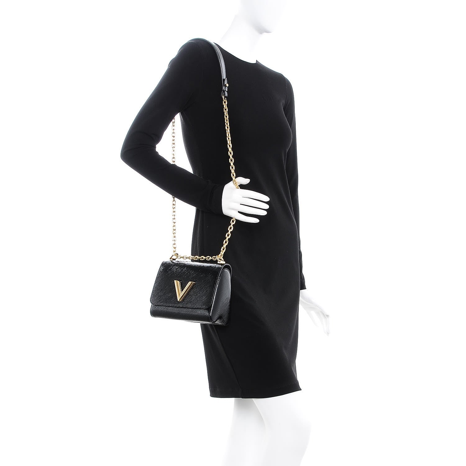 Louis Vuitton Electric Epi Twist Shoulder Bag PM Black 2 of 6