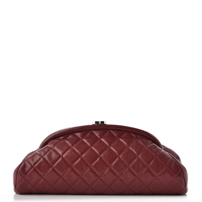 Chanel Caviar Quilted Timeless Clutch Dark Red 1 of 8