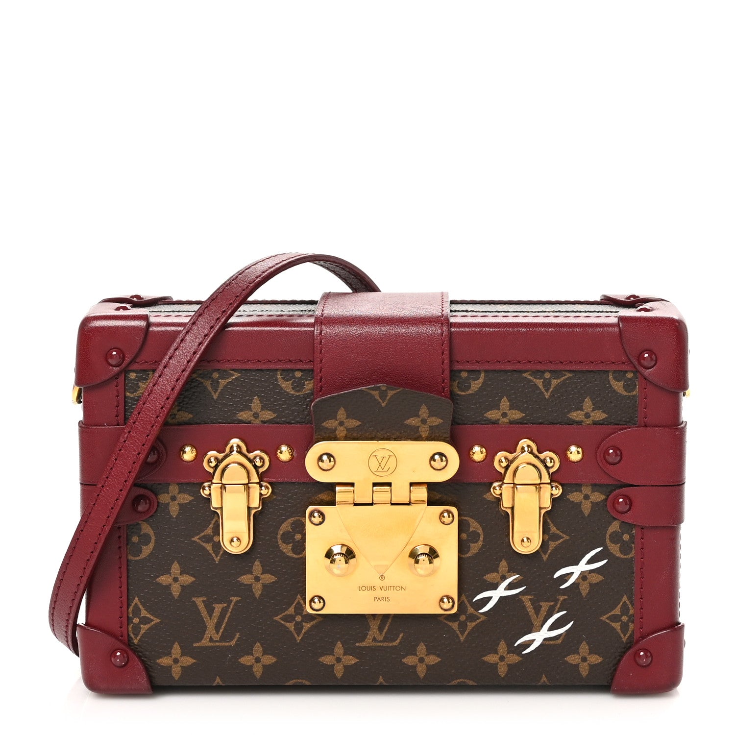 Louis Vuitton Monogram Petite Malle Bordeaux 1 of 12