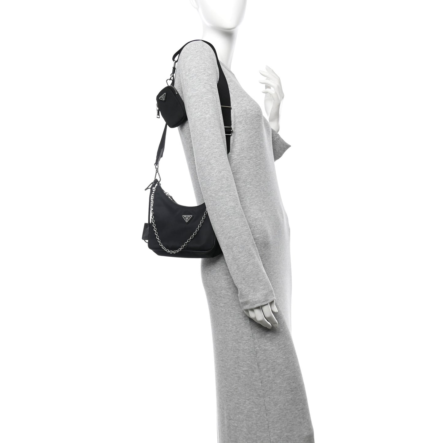 Nylon Re-Edition 2005 Shoulder Bag Black