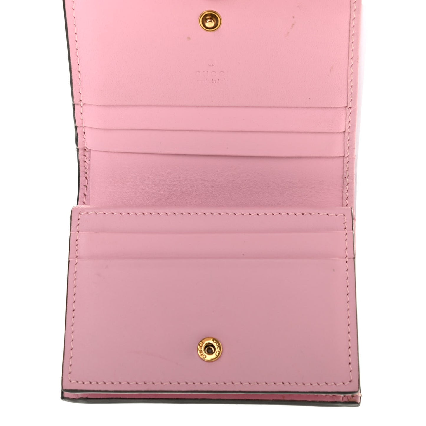 GG Supreme Monogram Strawberry Card Case