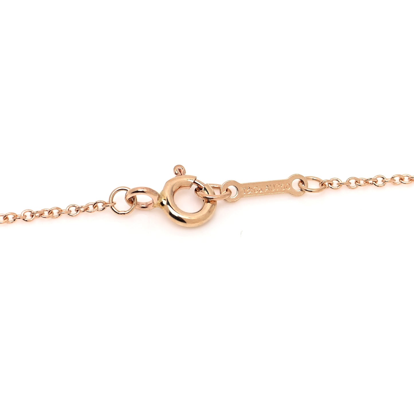 18K Rose Gold Diamond Mini Paloma's Graffiti Love Pendant Necklace