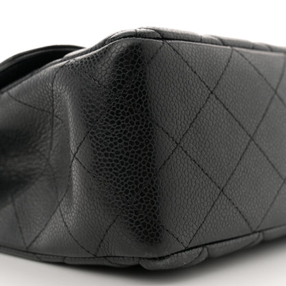Chanel Caviar Quilted Jumbo Single Flap Black 9 of 12