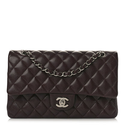 Chanel Caviar Quilted Medium Double Flap Dark Red 1 of 9