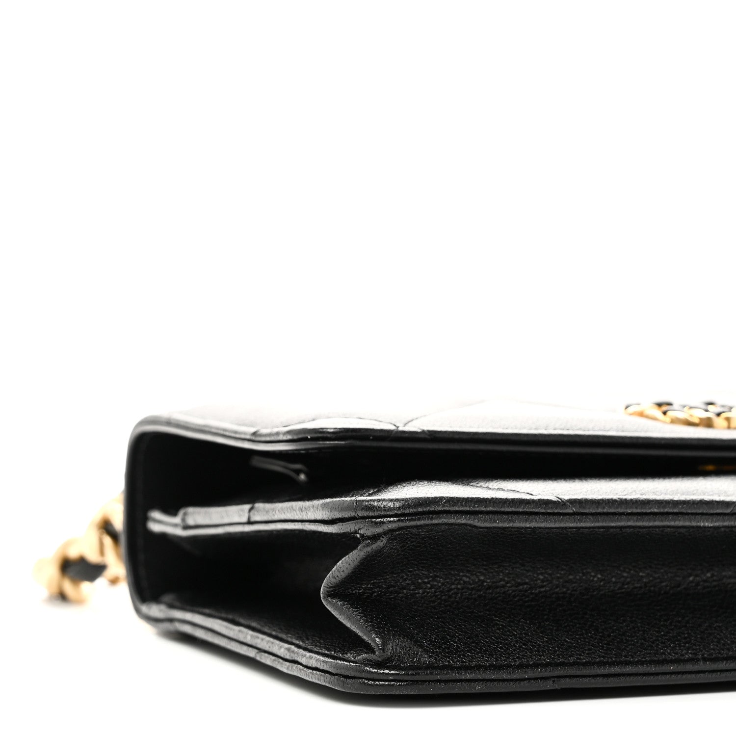 Chanel Lambskin Quilted Chanel 19 Wallet On Chain WOC Black 10 of 12