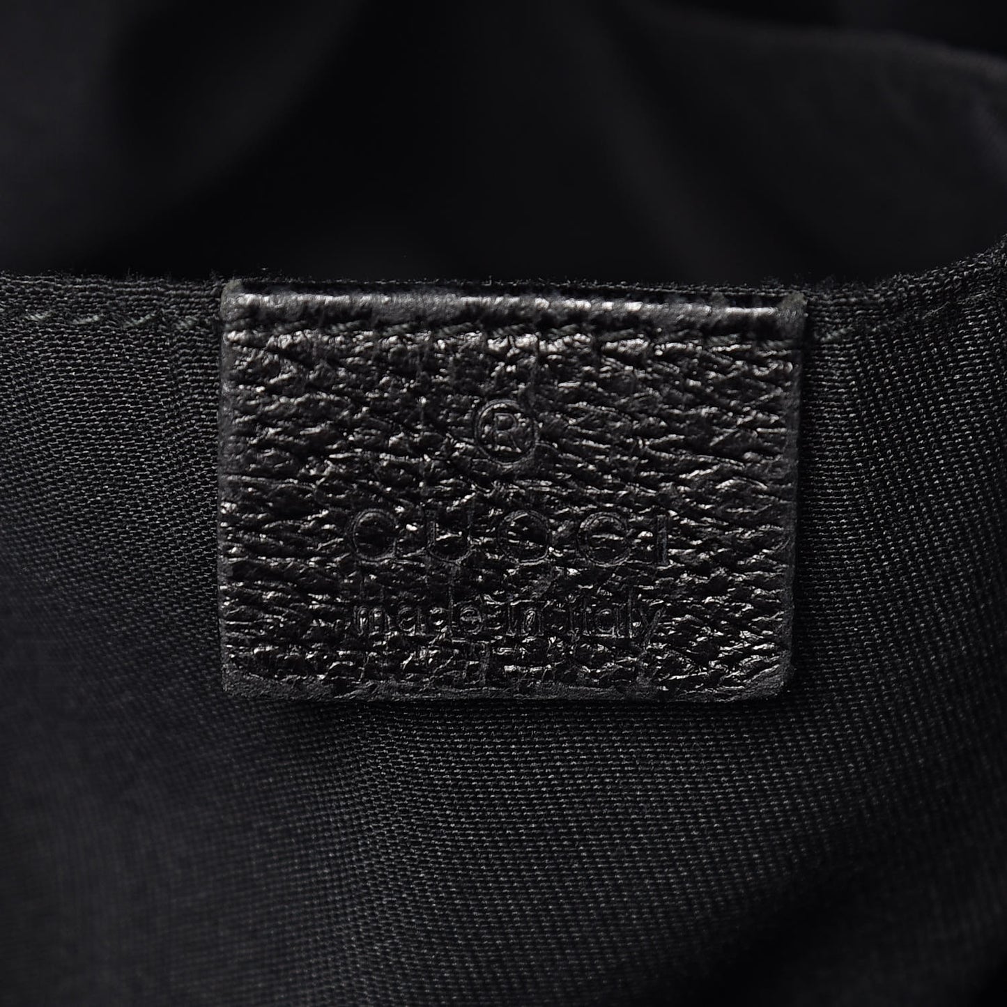 GG Monogram Medium Web Handle Vertical Tote Black