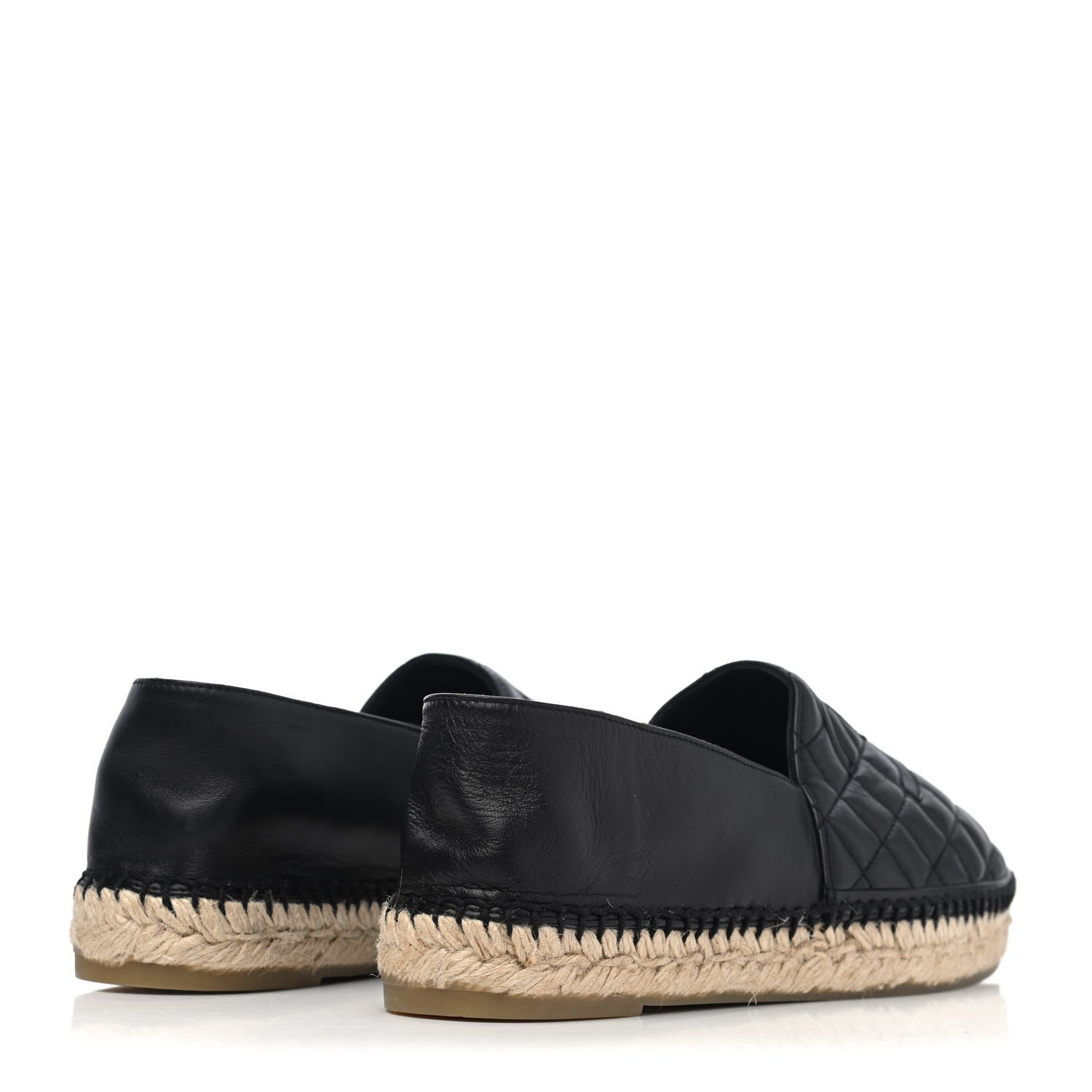 Chanel Lambskin Quilted CC Espadrilles 41 Black 3 of 4