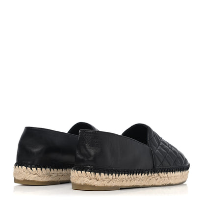 Chanel Lambskin Quilted CC Espadrilles 41 Black 3 of 4