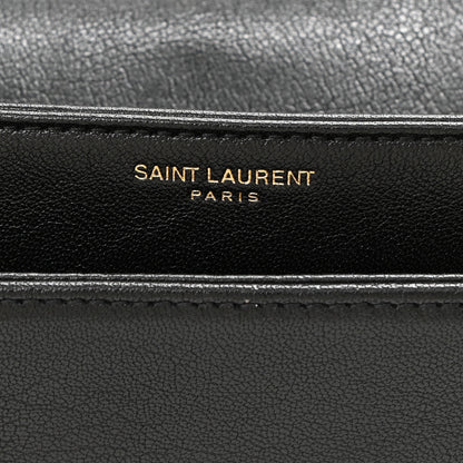 Saint Laurent Lambskin Quilted Mini Becky Chain Bag Black 6 of 12