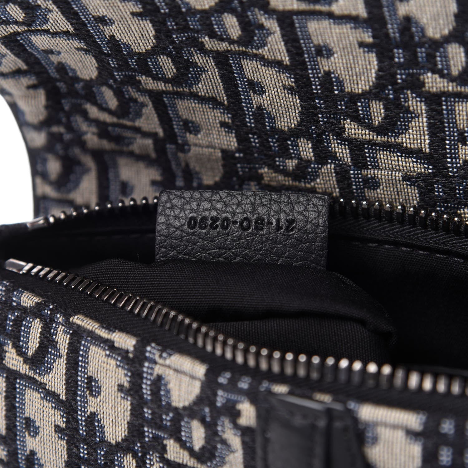 Christian Dior Oblique Mini Saddle Bag Blue 8 of 9