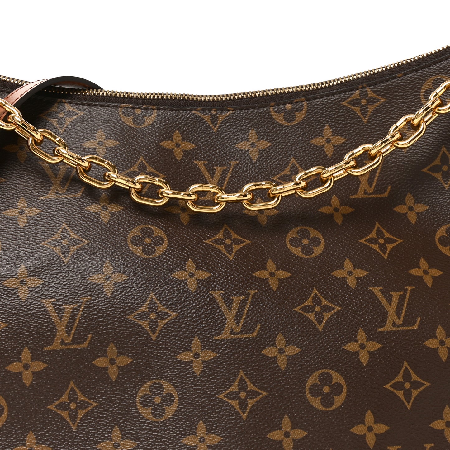 Reverse Monogram Loop Hobo