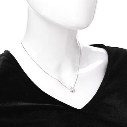 Van Cleef & Arpels 18K White Gold Diamond Fleurette Pendant Necklace 2 of 5