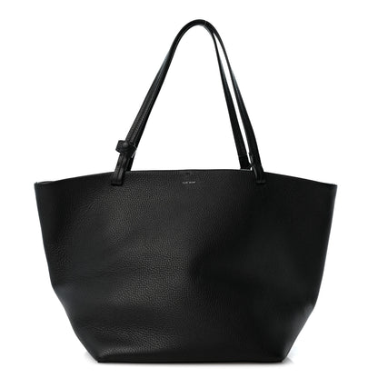 The Row Grained Calfskin Park Tote Three Black 1 of 10