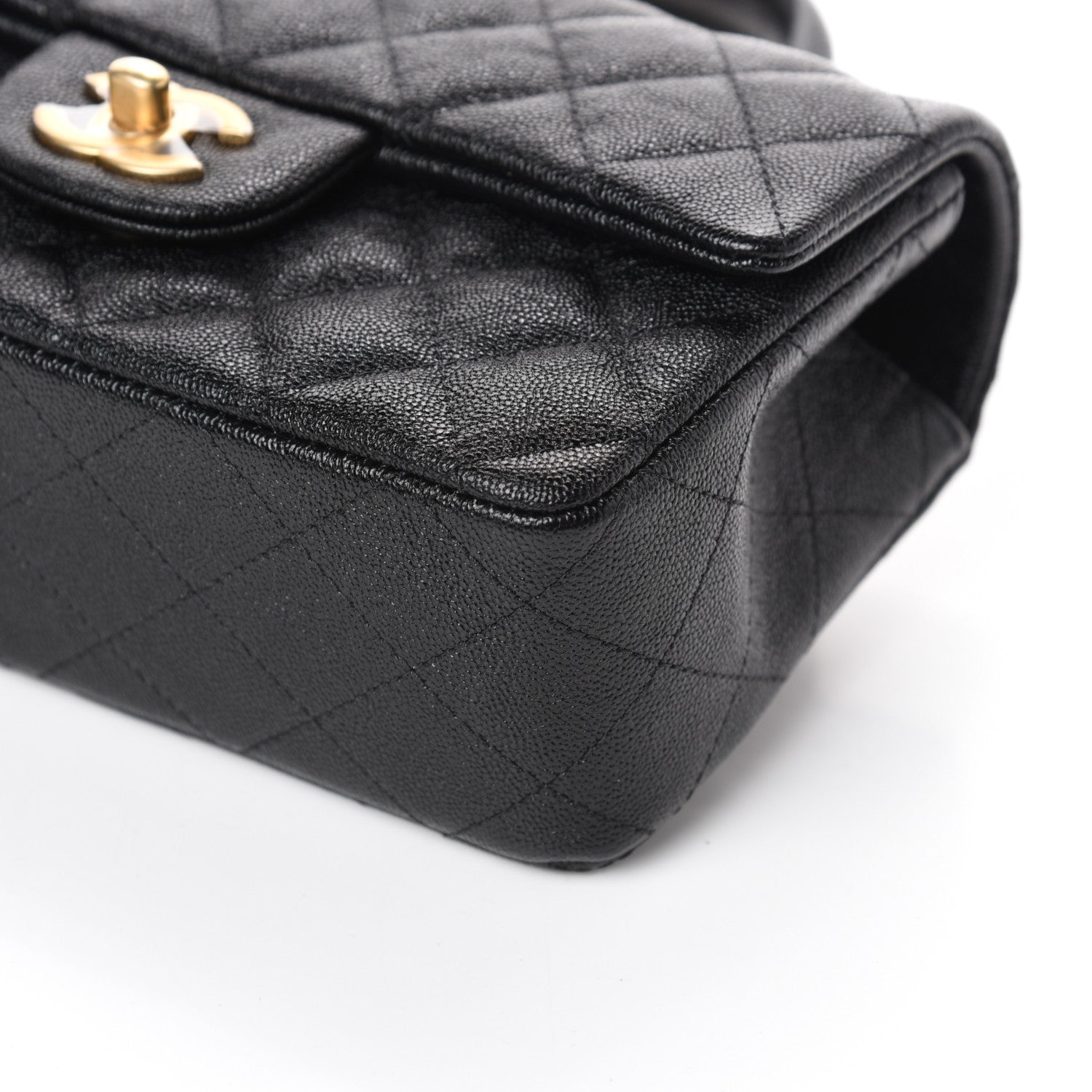 Chanel Caviar Quilted Mini Top Handle Rectangular Flap Black 10 of 10