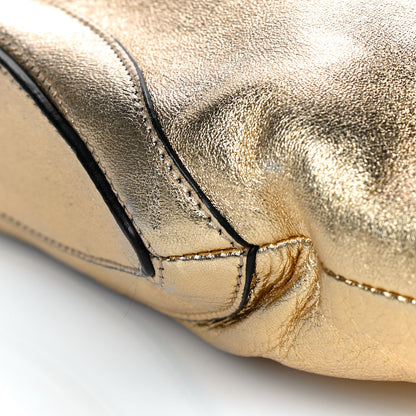 Alexander McQueen Metallic Lambskin De Manta Clutch Gold 9 of 11